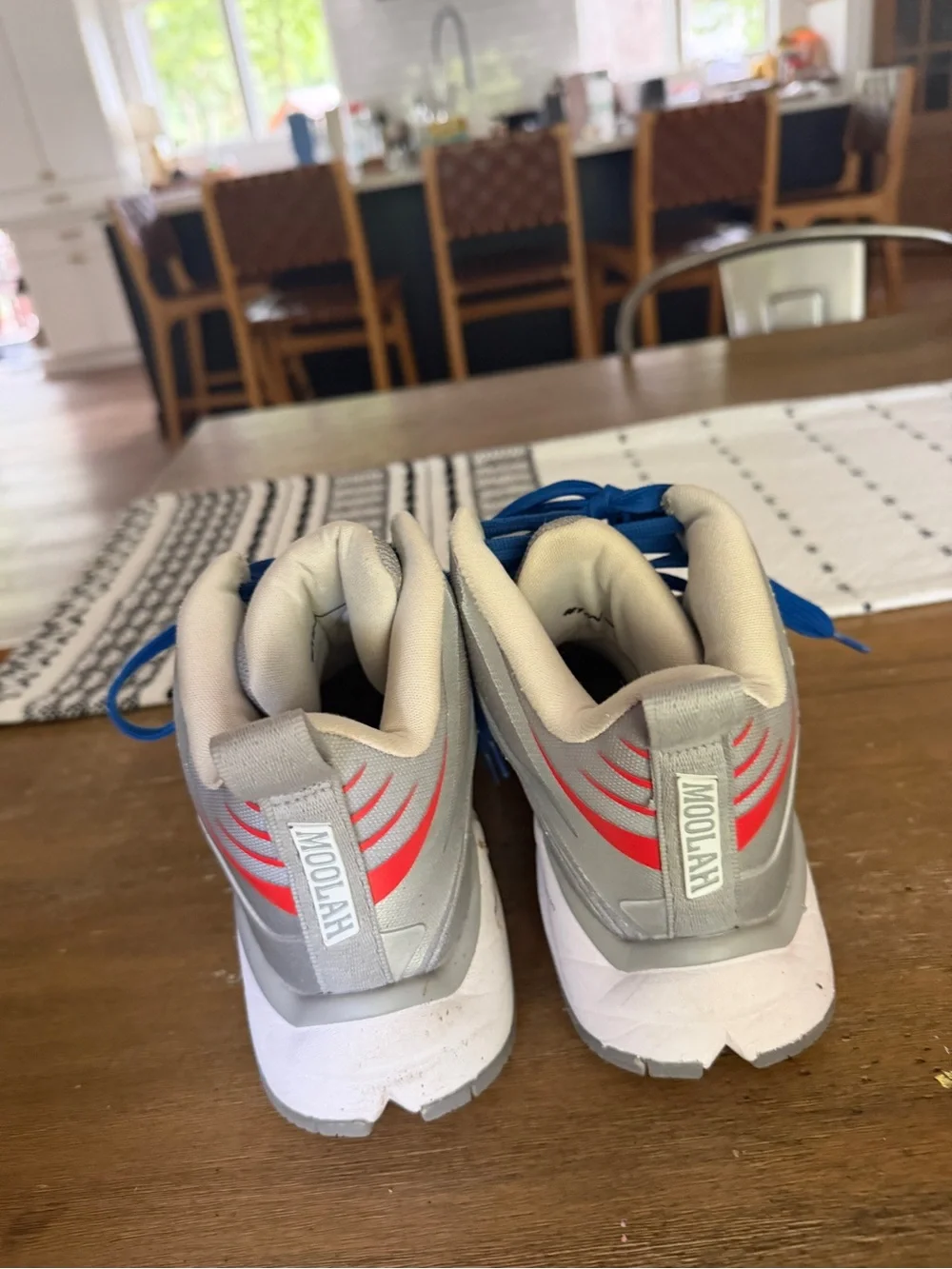 Moolah Kicks Women’s Basketball Shoes Gray Blue Size 8